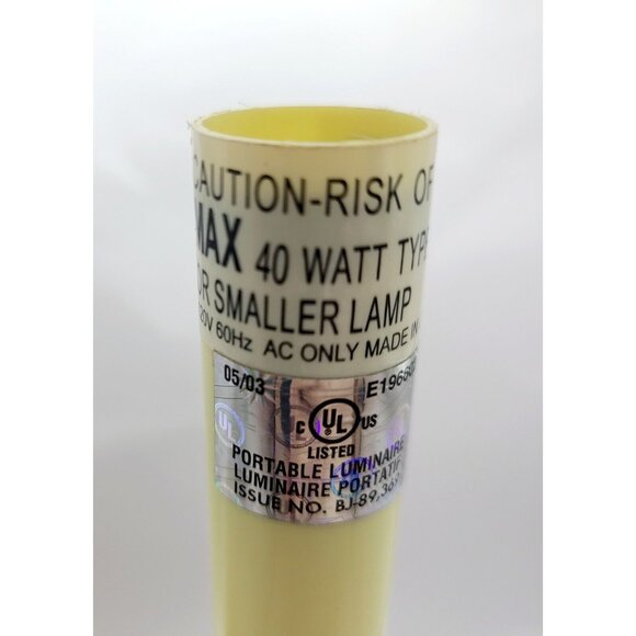 Table Lamp Urn Style Neoclassical 12"Tall Plaster Resin Column Design Tested VTG - Picture 7 of 12